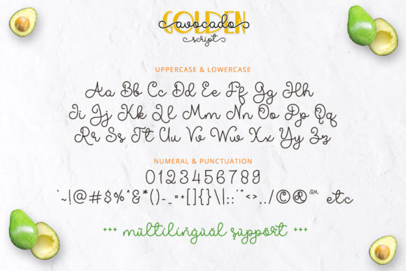 Golden Avocado Font - Image 9