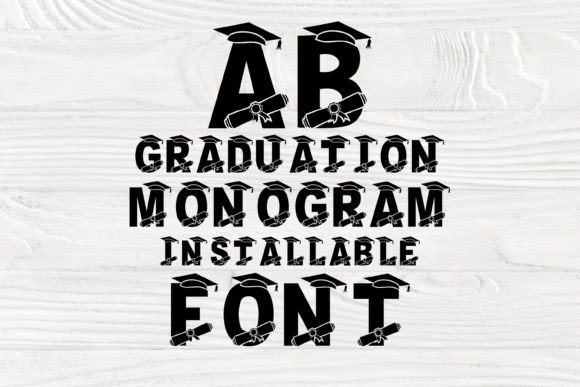 Graduation Monogram Font - Image 2