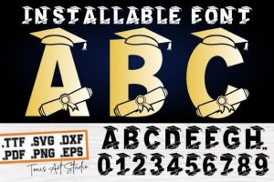 Graduation Monogram Font