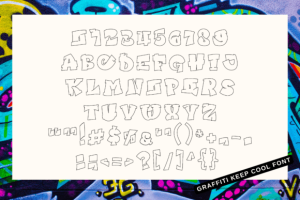 Alternative view of Graffiti Keep Cool Font