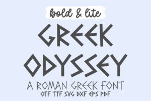 Greek Odyssey Font