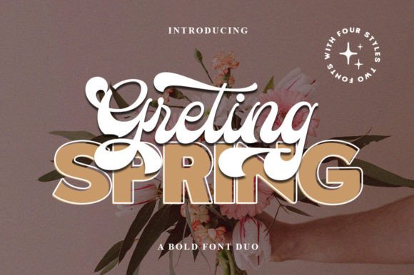 Greting Spring Duo Font