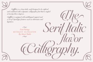 Alternative view of Griffiths Font