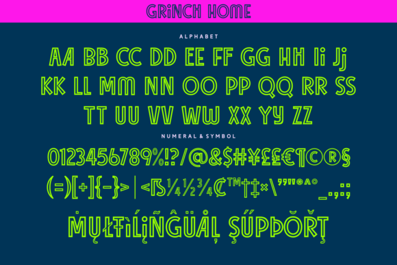 Grinch Home Font - Image 8