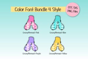 Alternative view of Groovy Mermaid Font