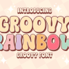 Groovy Rainbow Font