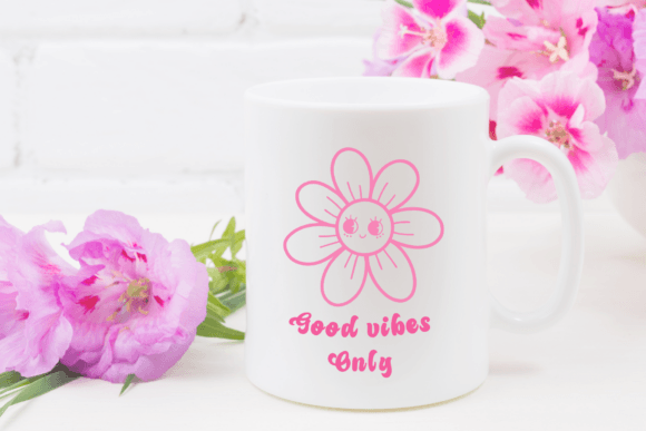 Groovy Retro Flowers Font - Image 5