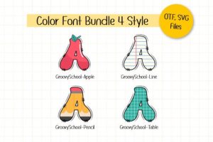 Alternative view of Groovy School Font