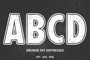 Alternative view of Grunge Diy Distressed Font