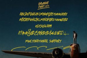 Alternative view of Grunge Font