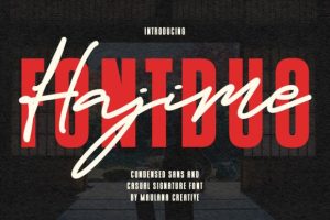 Hajime Font Duo Font