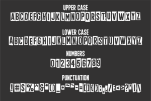 Alternative view of Halftime Font