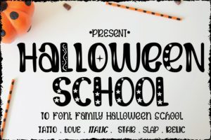 Halloween School Font