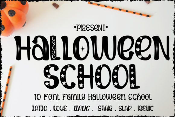 Halloween School Font