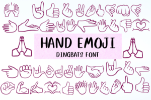 Hand Emoji Font