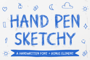 Hand Pen Sketchy Font