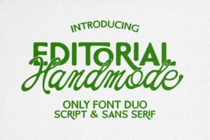 Handmode Editorial Duo Font