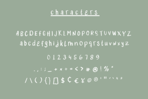 Alternative view of Handwritten Font