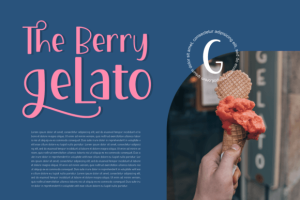 Alternative view of Happy Anytime Font