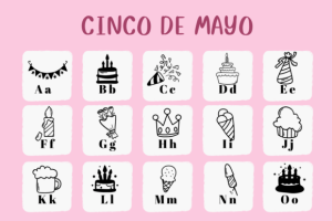 Alternative view of Happy Birthday Font