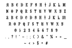 Alternative view of Happy Halloween Font