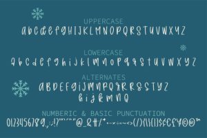 Alternative view of Happy Holidays Font