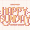 Happy Sunday Font