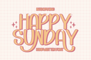 Happy Sunday Font