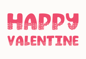 Alternative view of Happy Valentine Font