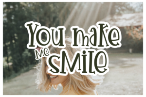 Alternative view of Happy Winnie Font