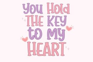 Alternative view of Heart Candy Font