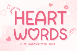 Heart Words Font