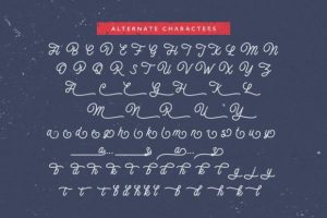 Alternative view of Heartstrong Font