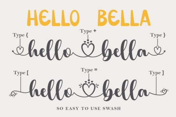 Hello Bella Duo Font - Image 2