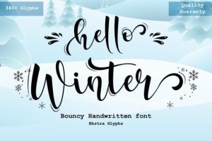 Hello Winter Font