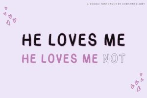 Alternative view of Hey Doodle Font