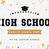 High School Font