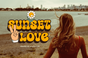 Alternative view of Hippie Mods Font