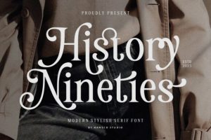 History Nineties Font