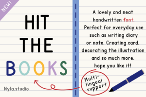 Hit the Books Font