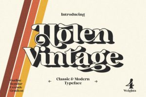 Holen Vintage Font