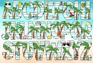 Alternative view of Holiday Font