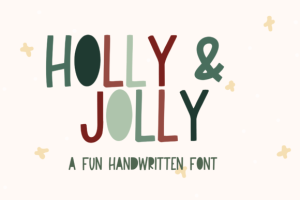 Holly and Jolly Font