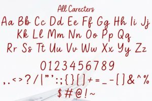 Alternative view of Holly Jolly Font