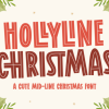 Hollyline Christmas Font