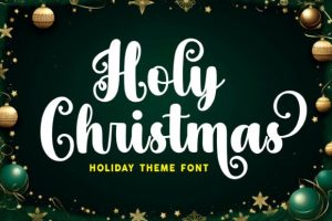 Holy Christmas Font