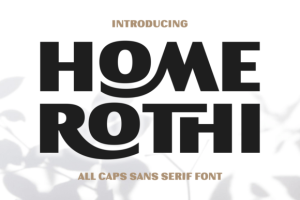 Home Rothi Font
