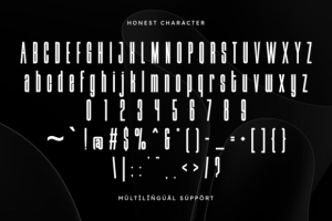 Alternative view of Honest Font