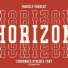 Horizon Stacked Font