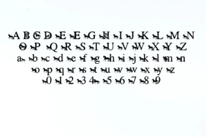 Alternative view of Horse Font